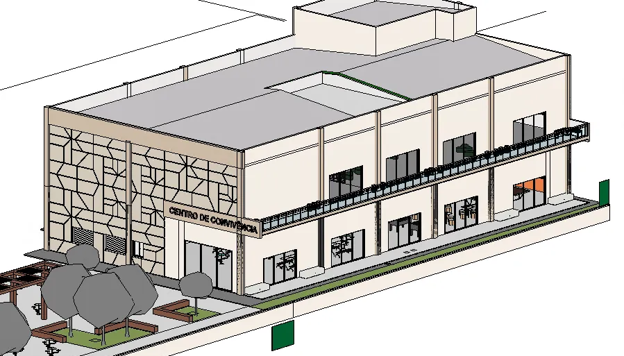 Centro de Convivência - Modelo BIM